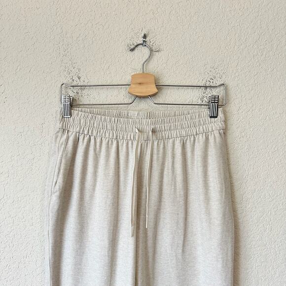 OUTDOOR VOICES CloudKnit Pants Beige Elastic Waist Sweatpants Workout - Picture 4 of 13